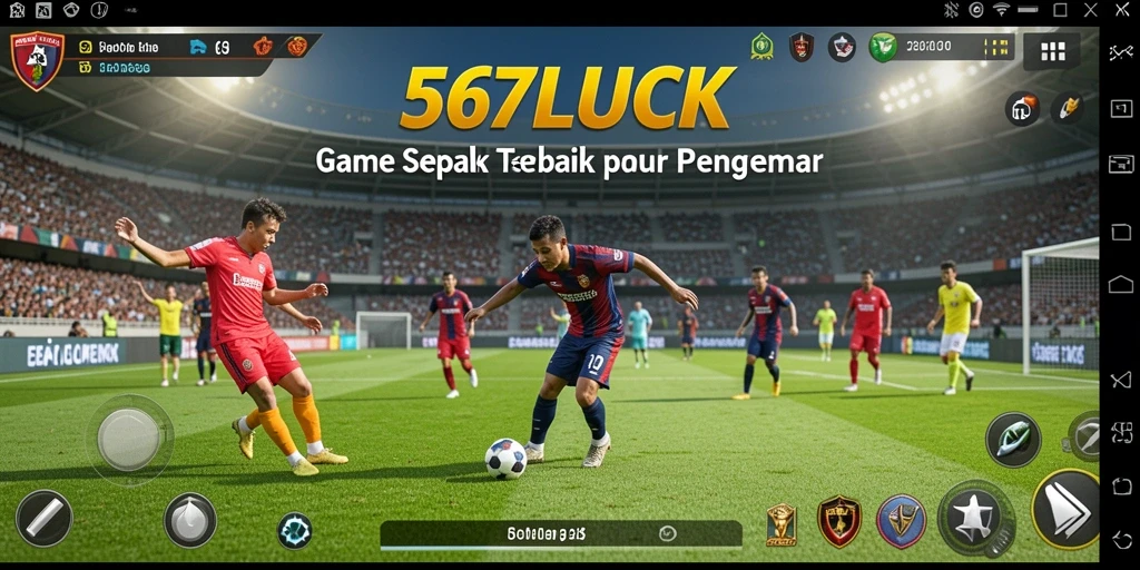 Gameplay mendebarkan di 567LUCK yang menghadirkan sepak bola nyata.