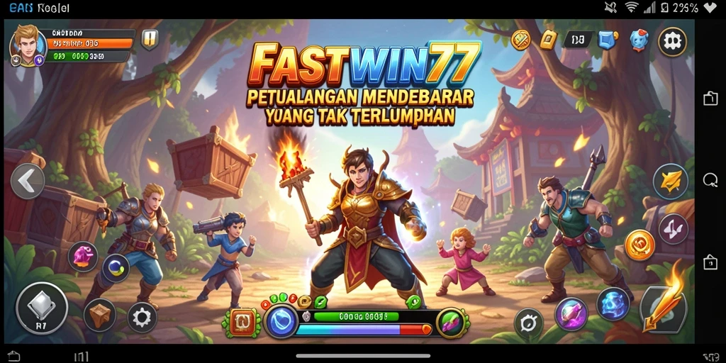 Tampilan gameplay yang menantang dan mengasyikkan dalam petualangan.