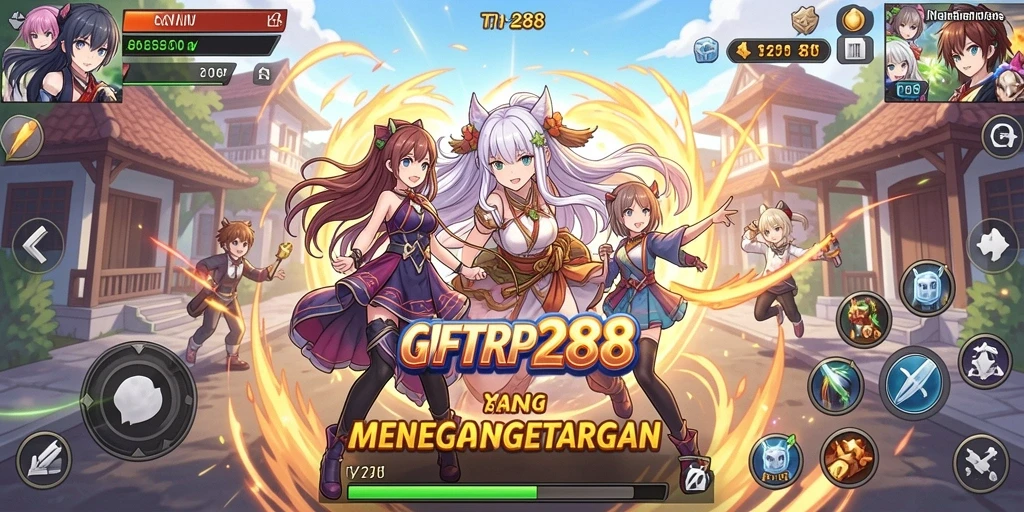 Menampilkan gameplay seru dari game Anime GIFTRP288.