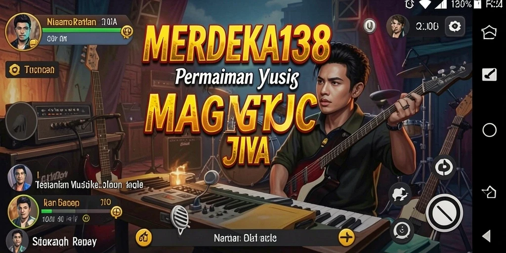 Tampilan gameplay menarik dari MERDEKA138 dengan musik yang menggugah semangat.