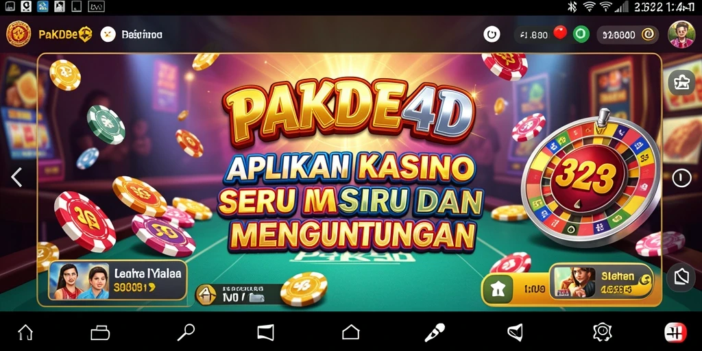 Screenshot PAKDE4D menampilkan gameplay Kasino yang menegangkan dan mengasyikkan.