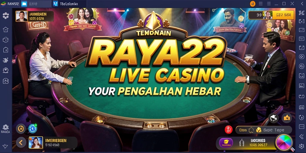 Tampilan gameplay Live Casino yang menarik di RAYA22.