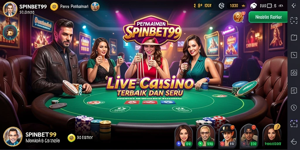 Gameplay Live Casino yang mendebarkan di SPINBET99.